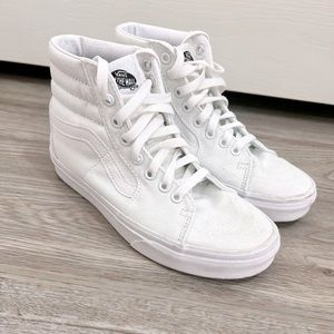 Sk8-HI white vans